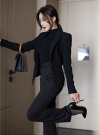 Wang Xinyao Yanni - NO.012 Buy watermark free black suit with pants, Gao Qilan(18)